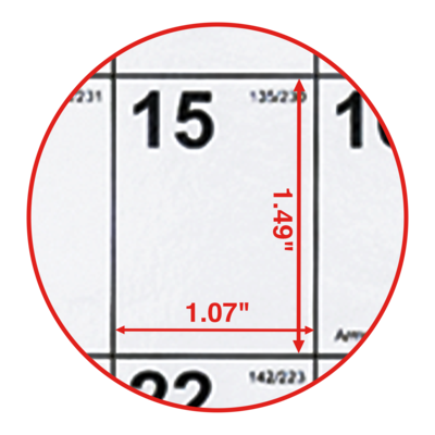 2026 Staples 36" x 24" Yearly Dry-Erase Wall Calendar, Reversible, White/Red/Gray (ST63004-26)
