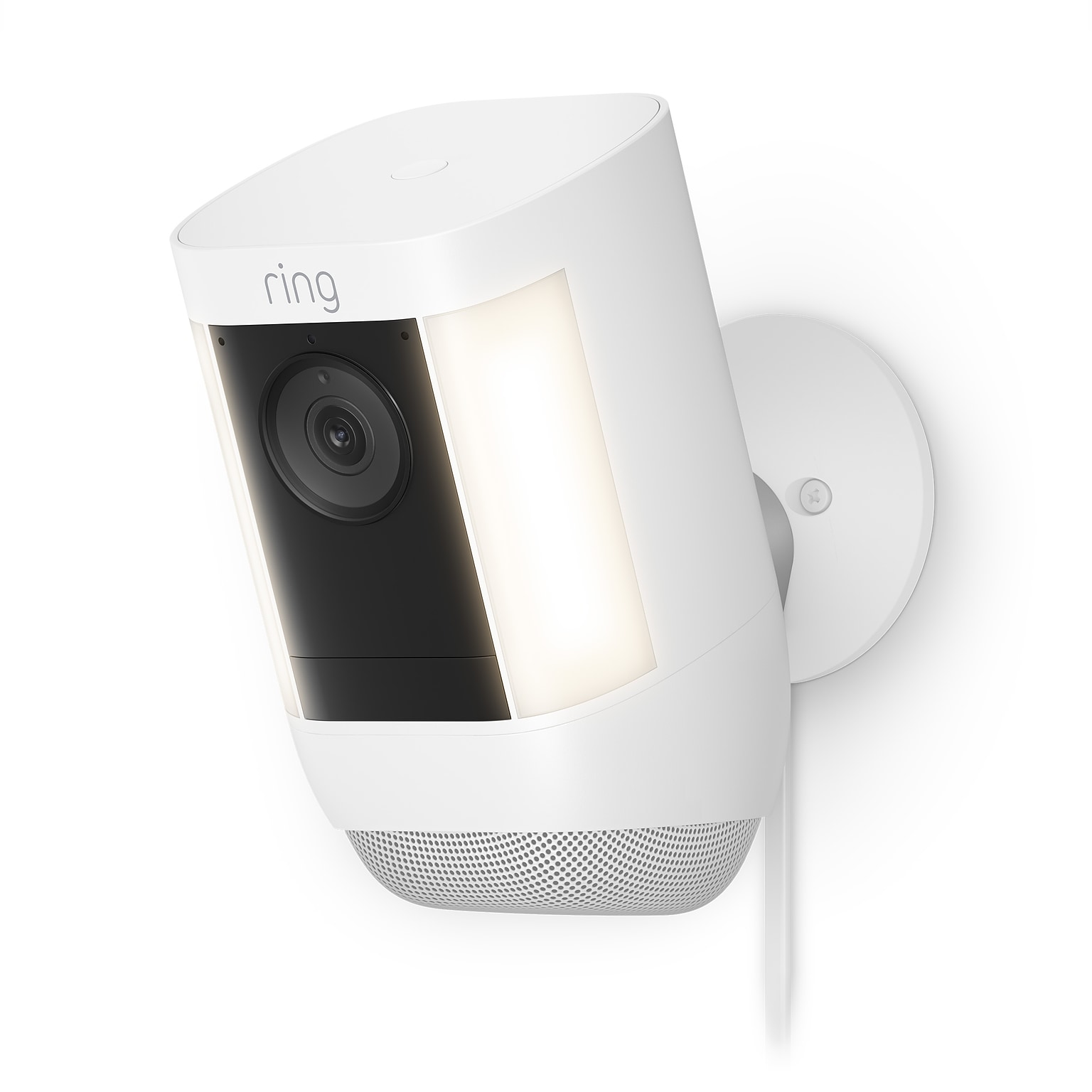 Ring Spotlight Cam Pro Wired Security Camera, White (B09DRK9ZJ8)