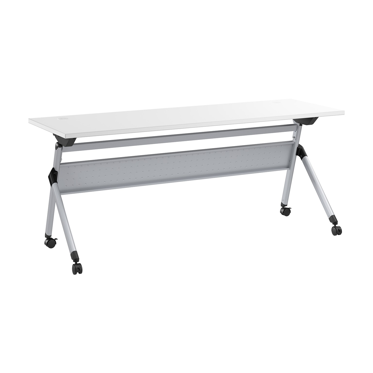 Bush Business Furniture Envision 72W Foldable Training Room Table, White (NVW172WHK)