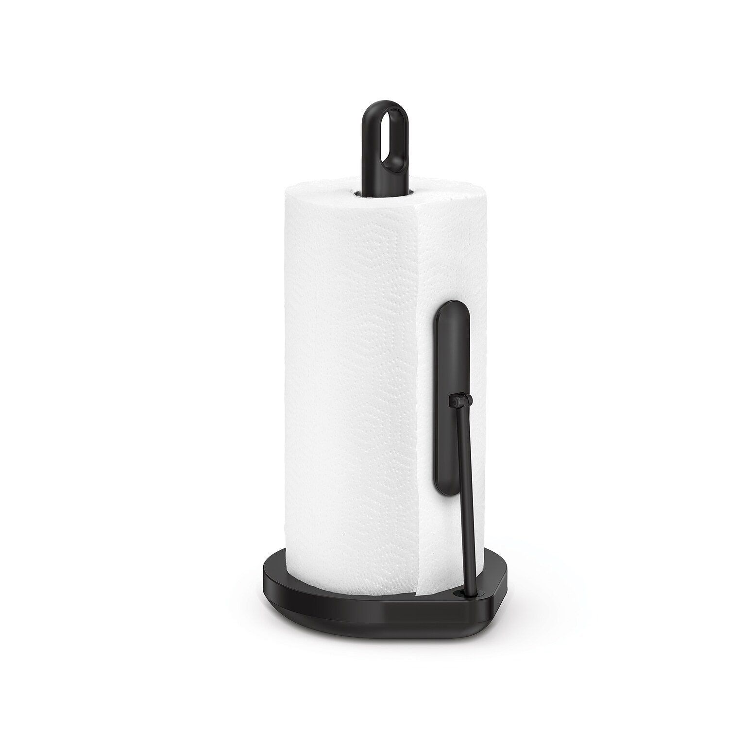 simplehuman Tension Arm Paper Towel Holder, Matte Black Steel (KT1204)