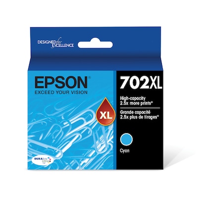 Epson T702XL Cyan High Yield Ink Cartridge   (T702XL220-S)