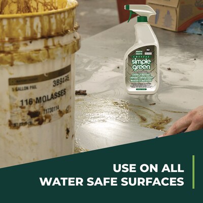 Simple Green Crystal Industrial Cleaner/Degreaser, 24 oz Spray Bottle, 12/Carton (SMP19024)