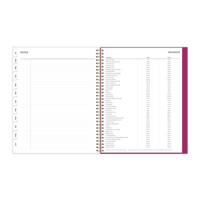 2025-2026 Blue Sky Mahalo 8.5" x 11" Academic Year Weekly & Monthly Planner, Plastic Cover, Multicolored (100149-A26)