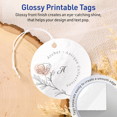 Avery 3 Diameter  Blank Price & Merchandise Tags, White, 150/Carton (95334-GWT25)