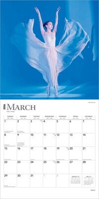 2026 BrownTrout Ballet 12" x 12" Monthly Wall Calendar (9798330702305)