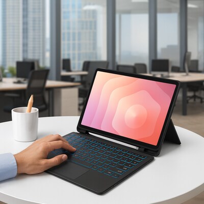 SaharaCase ProTouch Keyboard Case with Built-in Track Pad for Galaxy Tab S11 Ultra, Scorpion Black (TB00505)