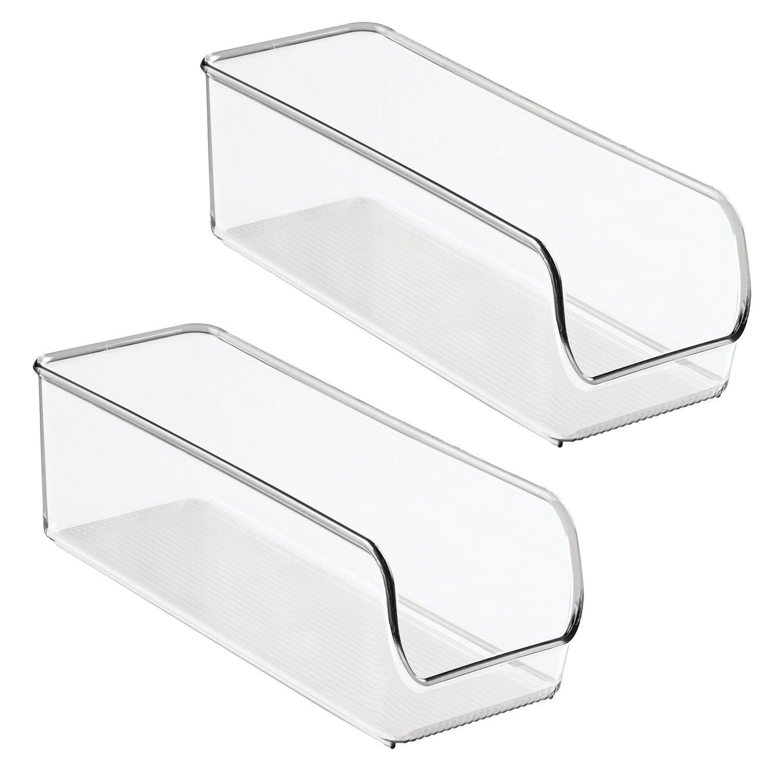 iDESIGN Stackable Plastic Accessory Tray, Clear, 2 Piece (28196M2)