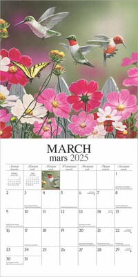 2025 Hopper Studios Feathered Friends Amis a Plumes 12" x 12" Monthly Wall Calendar (9781773728223)
