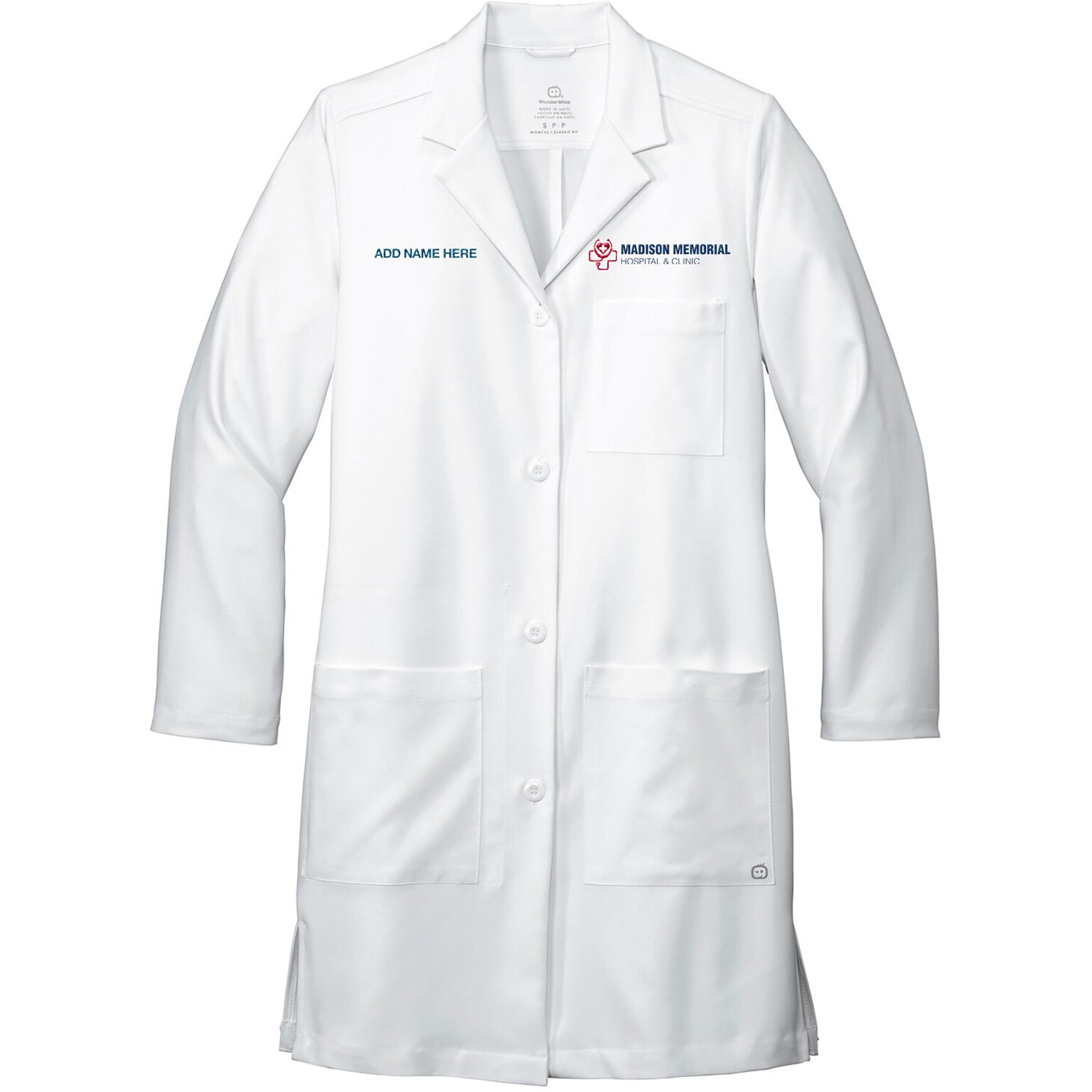 WINK WOMENS LONG LAB COAT