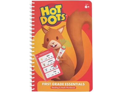 Educational Insights Hot Dots First-Grade Essentials Reading and Math Workbook (2444)