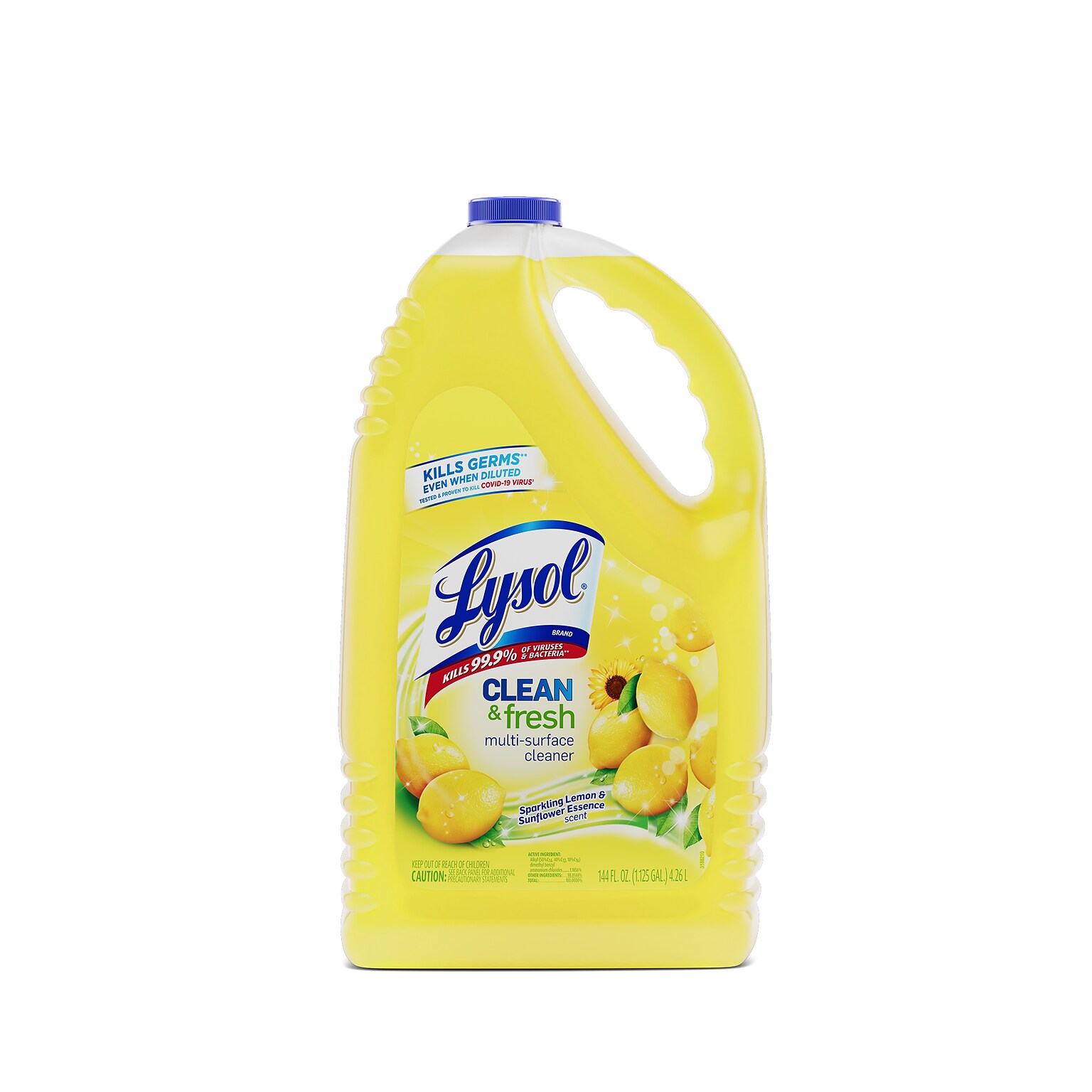 Lysol Clean & Fresh Multi-Surface Cleaner, Sparkling Lemon & Sunflower Essence Scent, 144 oz. (3624177617)