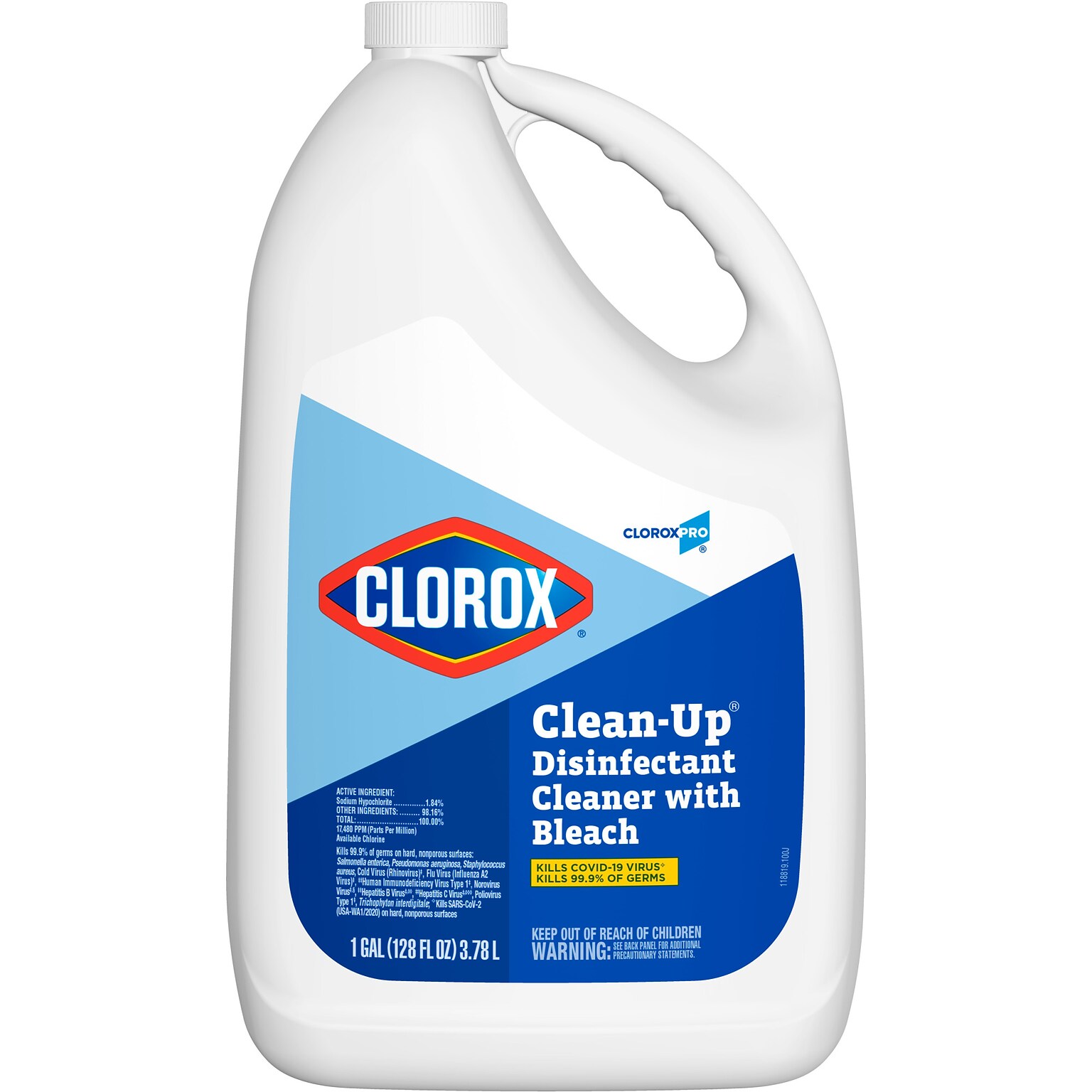 CloroxPro Clorox Clean-Up Disinfectant Cleaner with Bleach Refill, 128 oz. (35420)