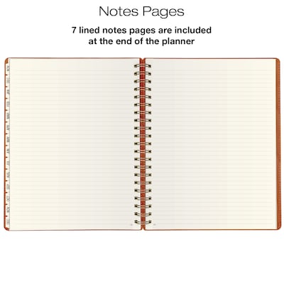 2027 Excello Brands Essential 8.5" x 11" Weekly & Monthly Planner, Poly Cover, Brown (ORY27-ESN811-LT)