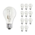 Bulbrite 43 Watt Dimmable Clear A19 Halogen Light Bulbs with Medium (E26) Base, (6/Pack) (860620)