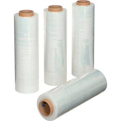 Global Industrial Stretch Wrap Film For Hand Dispenser, 80 Gauge, Cast, 18 x 1500, Clear (242427)