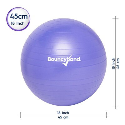 Bouncy Bands Balance Ball, 45cm, Purple (BBAWBS45PU)