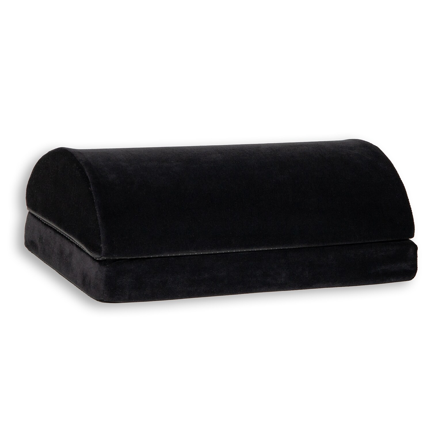 Mind Reader Adjustable Height Air-Cloud Memory Foam Footrest, Black (FTPLUSH-BLK)