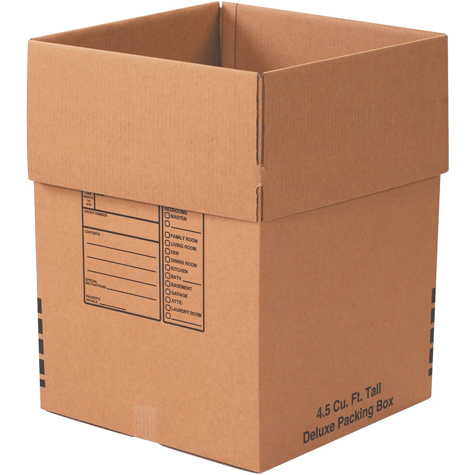 18 x 18 x 24 Deluxe Moving Boxes, 32 ECT, 15/Bundle (181824DPB)