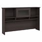 Bush Furniture Cabot 60"W Desktop Hutch, Gray (WC31731)