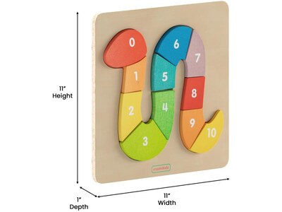 Flash Furniture Bright Beginnings STEM Number Snake Puzzle Board (MK-MK00712-GG)