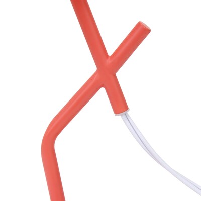 Simple Designs Abstract 17.13" LED Table Lamp, Orange (LT1172-ORG)