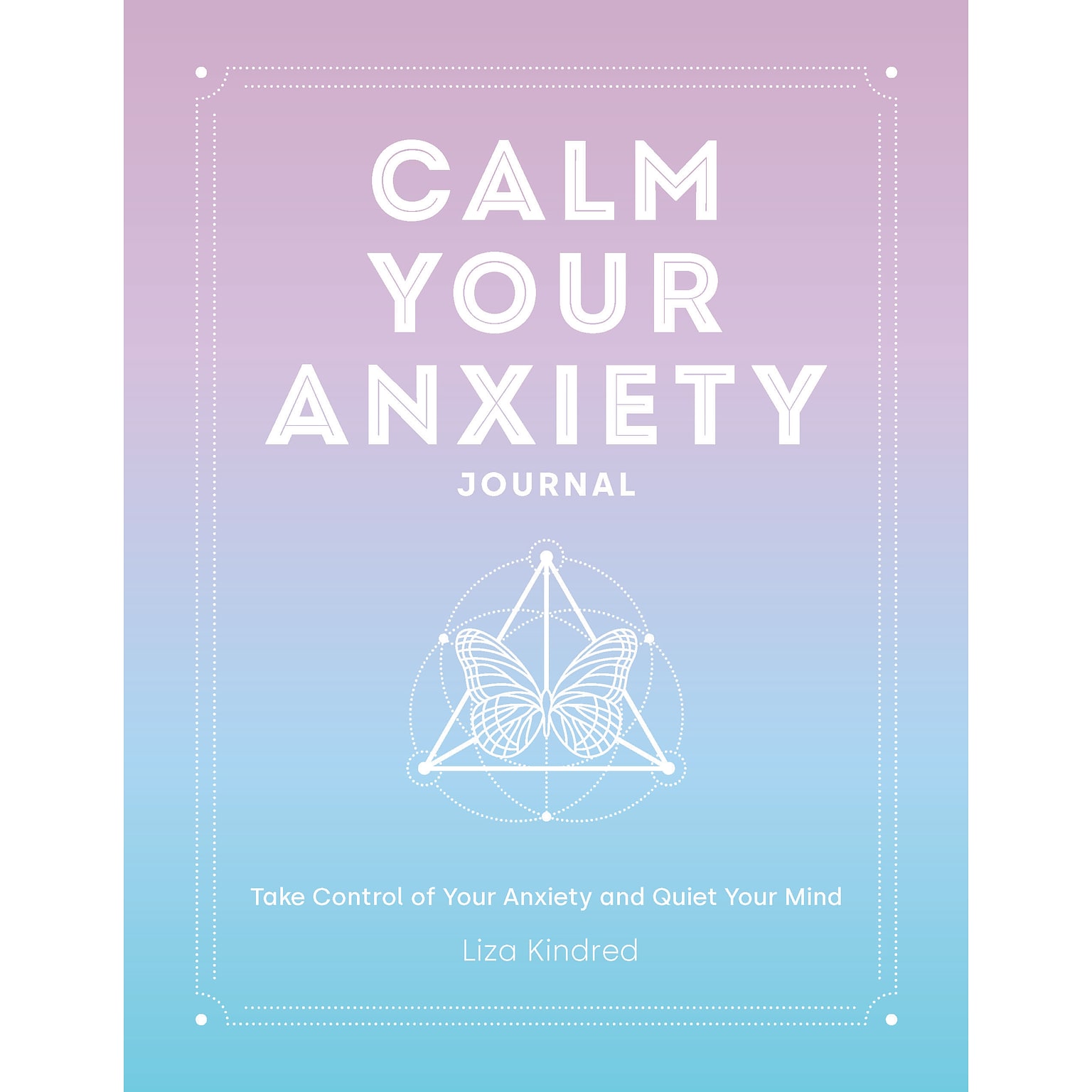 Quarto Calm Your Anxiety Guided Journal, Hardcover, 6.27 x 8.25,  Blue, 160 Pages (9781631068157)