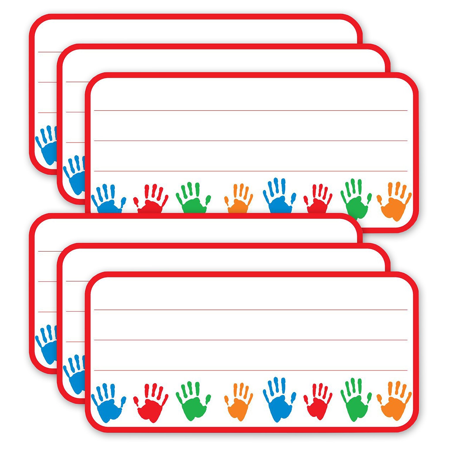 Creative Shapes Etc. Hands Nametags, 36/Pack, 6 Packs (SE-804-6)