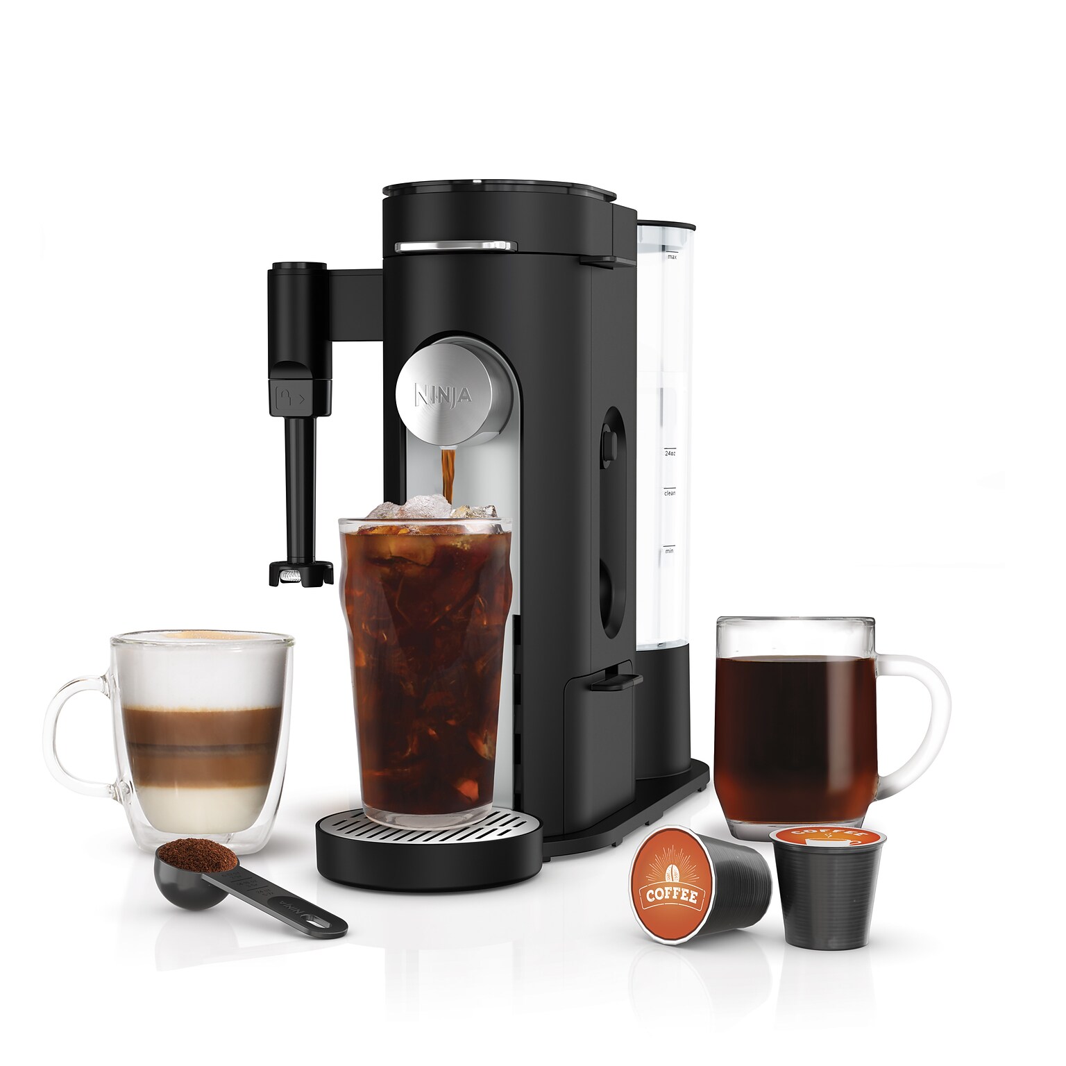 Ninja 3-Cups Single Serve Coffee Maker, Black (PB051)
