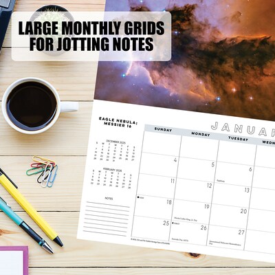 2026 Willow Creek Astronomy 6.5" x 15" Monthly Wall Calendar (54703)