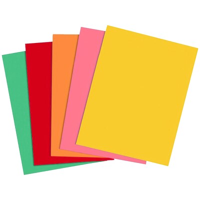 Staples Brights Multipurpose Paper 8.5 x 11 Inch 24 lb Assorted Color Sheets, 500 Ream