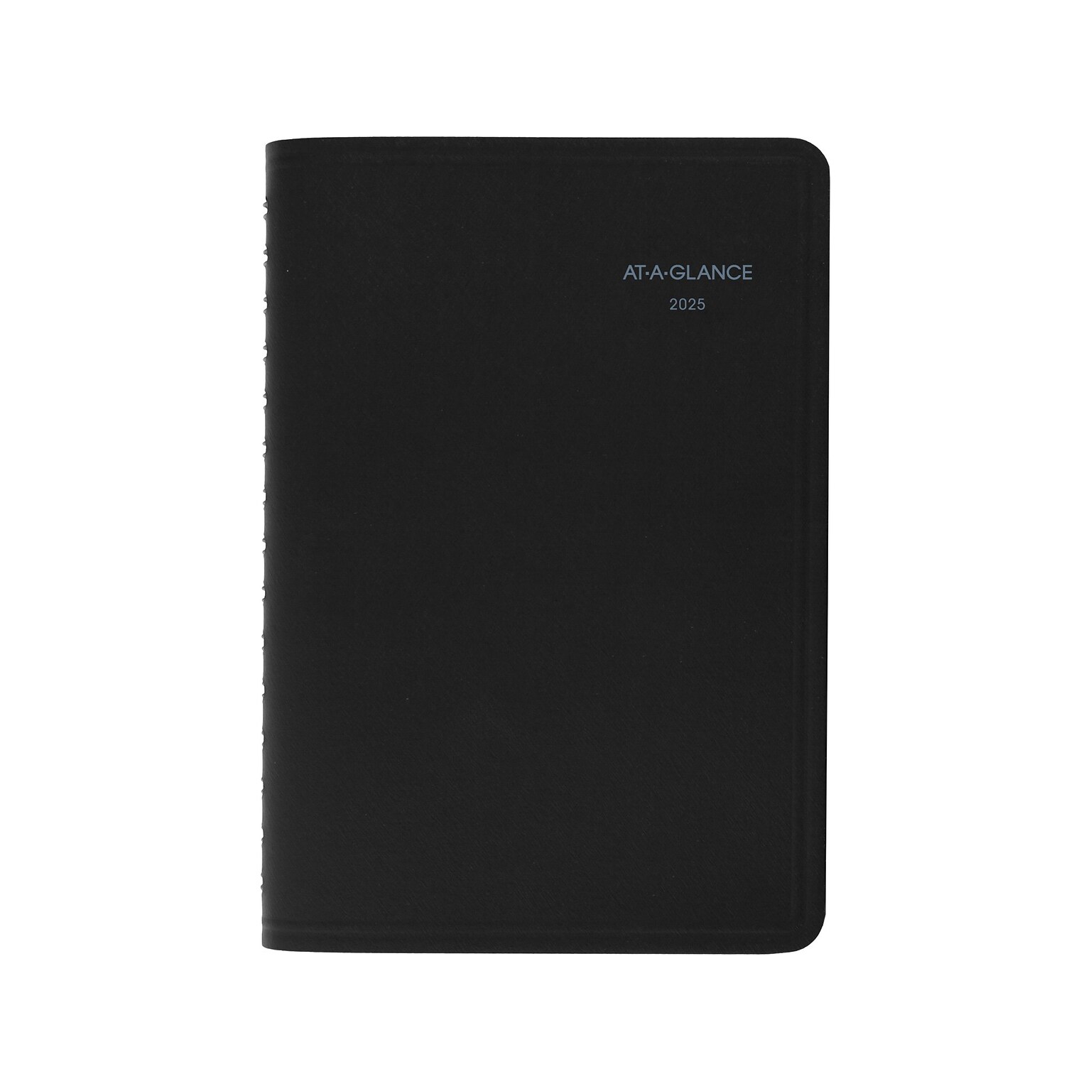 2025 AT-A-GLANCE QuickNotes 5 x 8 Daily & Monthly Appointment Book, Faux Leather Cover, Black (76-04-05-25)