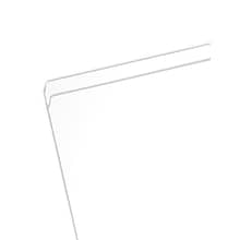Smead File Folders, 1-Tab, Letter Size, White, 100/Box (12810)