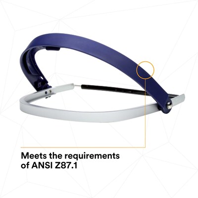3M Universal Reusable Face Shield Headgear, Fog Resistant, Blue, 20/Carton (82520-10000)