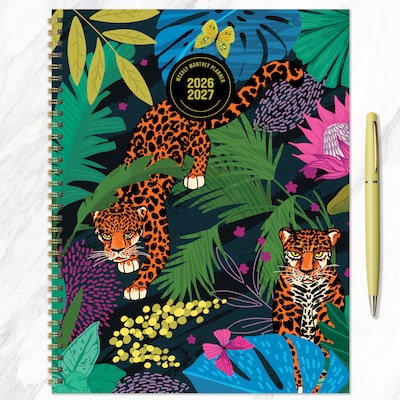 2026-2027 TF Publishing In the Jungle 9" x 11" Academic Weekly & Monthly Planner, Paperboard Cover (AY27-9706)