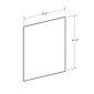 Azar Surface Mount Sneeze Guard, 31.5"H x 23.5"W, Clear Plexiglass, 2/Pack (179631)