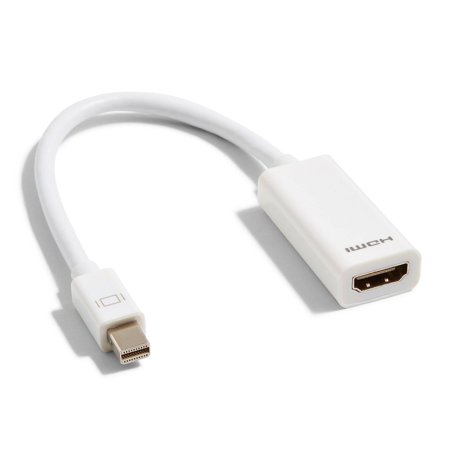NXT Technologies 0.5 Mini DisplayPort/HDMI Audio/Video Adapter, White (NX60397)
