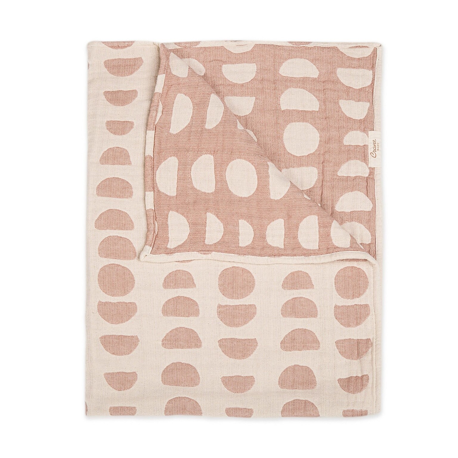 Baby Crane Muslin Jacquard Swaddle, Copper (BC-120BL-2)