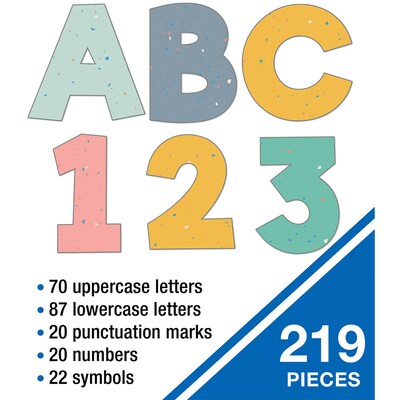 Carson Dellosa 4 We Belong Combo Pack EZ Letters and Numbers, Multicolored, 219/Pack, 2 Packs/Bundle (CD-130097-2)