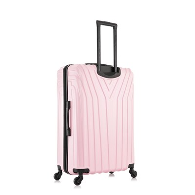 InUSA Vasty 3-Piece Hardside Spinner Carry-On Luggage Set, TSA Checkpoint Friendly, Pink (IUVASSML-PNK)