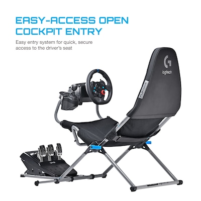Playseat Challenge X Logitech G Edition Racing Simulator Cockpit, Black (G.00248)