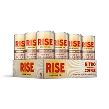 RISE Brewing Co. Oat Milk Latte Nitro Cold Brew Coffee, 7 oz., 12/Carton (FG-SS-005-007-012)