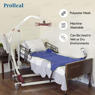 ProHeal Universal Full Body Lift Sling, Medium, 50 x 40, Solid Fabric Polyester (ProHeal-30112)