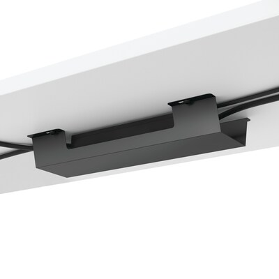 HON Cable Management Trough, 17"W, Single, Graphite Finish (HPWRTRGH17)