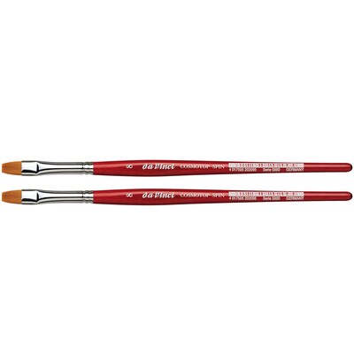 da Vinci COSMOTOP-SPIN Watercolor Synthetic Bristle, Flat Brush, 2/Pack (DVXVA58808-2)