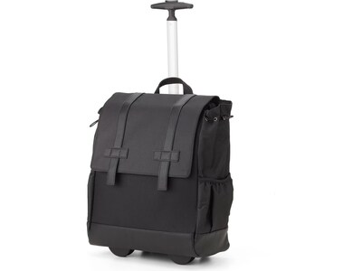 Francine Collection Wheels Up Laptop Backpack, Black (BKBUDGRL_SM)