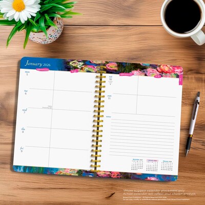 2026 BrownTrout Claude Monet 6.5" x 7.75" Weekly Planner (9798330707911)