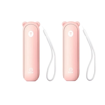 JisuLife Handheld Fan, Pink (FHL08ROPK-KIT-2)