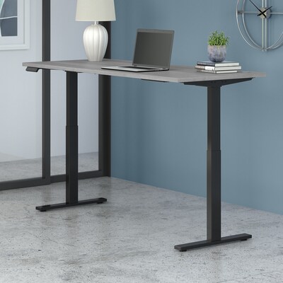 Bush Business Furniture Move 60 Series 27-48 Adjustable Standing Desk, Platinum Gray/Black (M6S723