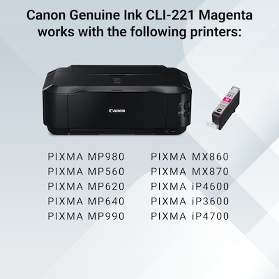 Canon 221 Magenta Standard Yield Ink Cartridge   (2948B001)