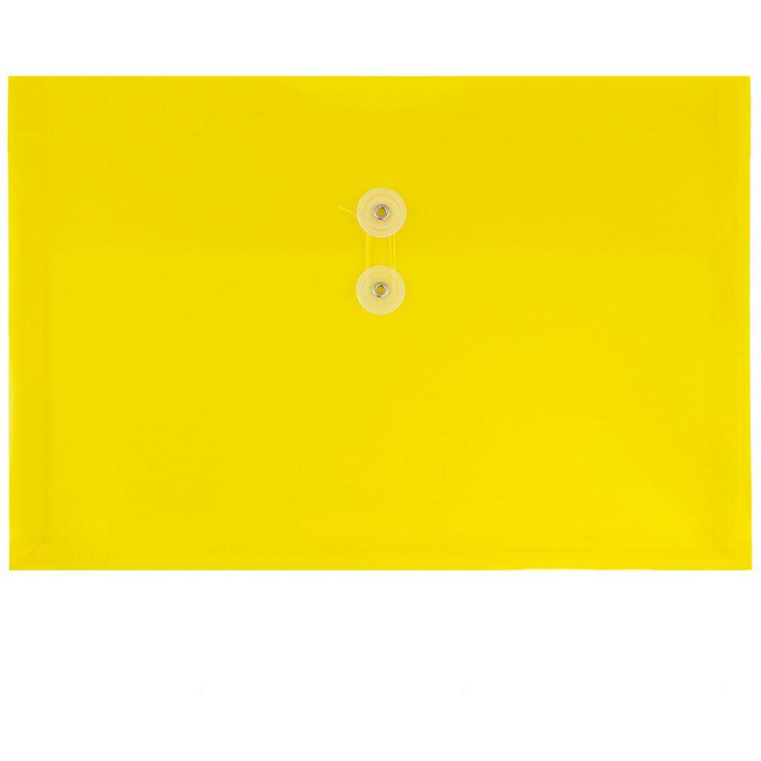 JAM Paper Premium Plastic Document File, Legal, Yellow, 3/Pack (219B1YEX3)